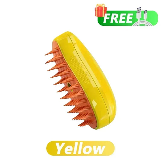 Steamy Brush Cat Dog Steam Brush Electric Sprayer for Massage Pet Grooming Tool Shedding 3 in 1 Electric Sprays Massage Combs