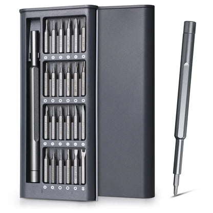 Precision Screwdriver Set 25 in 1 Screw Driver Se Hexagonal Flat Head Magnetic Screwdriver Head for Iphone PC Watchcameraglasses