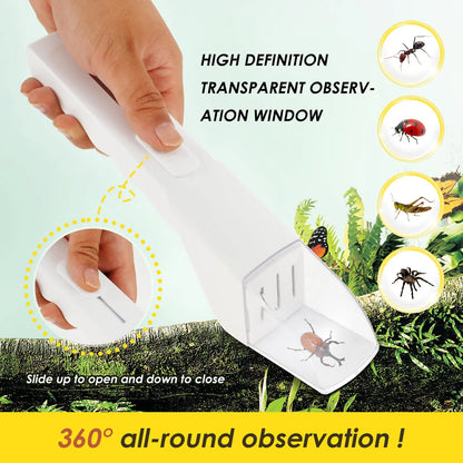Insect Catcher for Kids Indoor, Contactless Humane Bug Catching Tool for Exploring Nature Gifts Fly Traps Outdoor