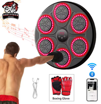 New Music Boxing Machine Smart Bluetooth Wall Mounted Music Boxing Trainer Gym Home Electronic Boxing Target Punching Equipment
