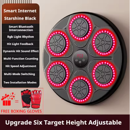 New Music Boxing Machine Smart Bluetooth Wall Mounted Music Boxing Trainer Gym Home Electronic Boxing Target Punching Equipment