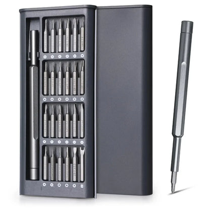 Precision Screwdriver Set 25 in 1 Screw Driver Se Hexagonal Flat Head Magnetic Screwdriver Head for Iphone PC Watchcameraglasses